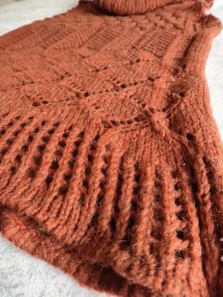 Chaleco largo-vestido cuello alto