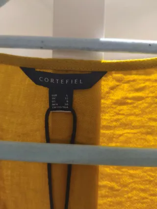 Vestido Cortefiel Mostaza Talla L Nuevo