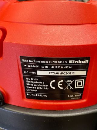 Aspiradora Einhell TC-VC 1815 S