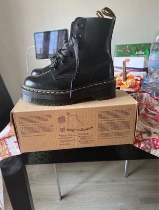 Dr. Martens Molly Black Buttero Stivali 39
