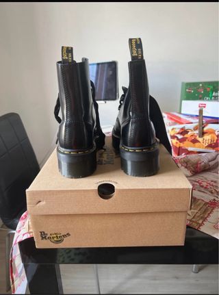 Dr. Martens Molly Black Buttero Stivali 39