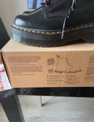 Dr. Martens Molly Black Buttero Stivali 39