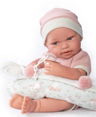 Muñeca Recién Nacida con Saco y Mordedor