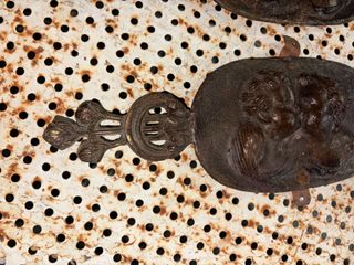 Coppia placche decorative antiche