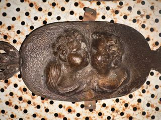 Coppia placche decorative antiche