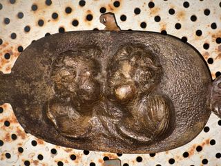 Coppia placche decorative antiche