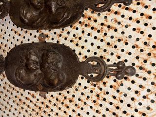 Coppia placche decorative antiche