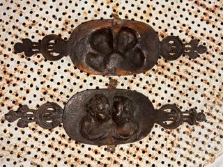 Coppia placche decorative antiche