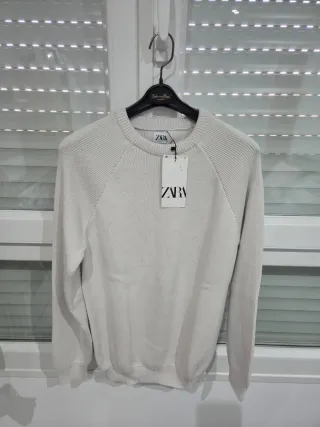 Jersey Zara caballero beige