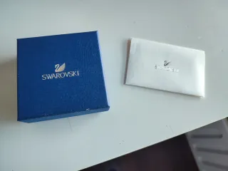 Pendientes Swarovski plateados con flecos