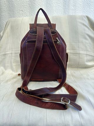 Mochila de cuero unisex