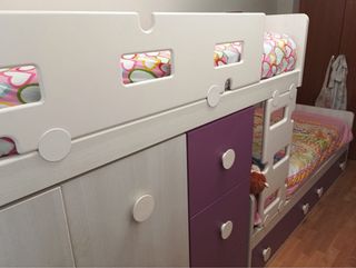 Cama tren infantil como nueva