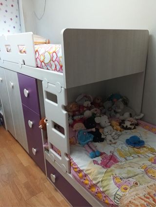 Cama tren infantil como nueva