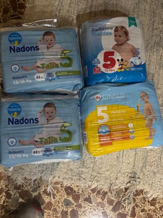Pañales Talla 5 (13-18 Kg) - 44 Unidades
