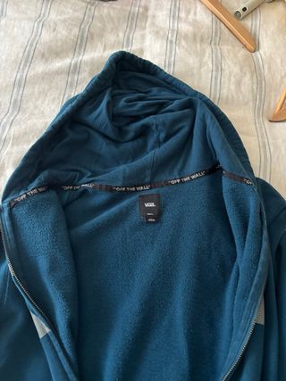 Sudadera Vans Azul Teal con Cremallera