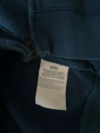 Sudadera Vans Azul Teal con Cremallera