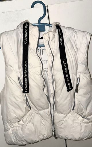 Chaleco Calvin Klein Blanco Seminuevo