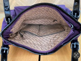 Bolso MORADO/NEGRO “MULTIUSOS” SÚPER PRECIO+REGALO