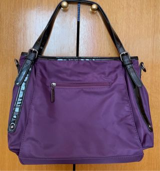 Bolso MORADO/NEGRO “MULTIUSOS” SÚPER PRECIO+REGALO