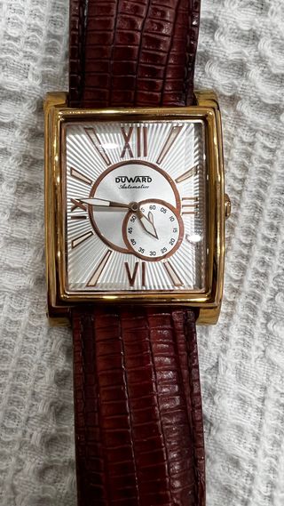 Reloj Duward Automático Dorado y Marrón