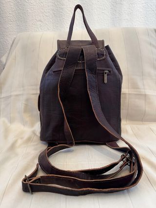 Mochila de cuero unisex