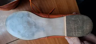 Zapatos Oxford Naranja Mujer