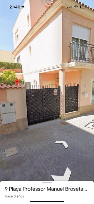 Puerta exterior de hierro para vehículo con motor