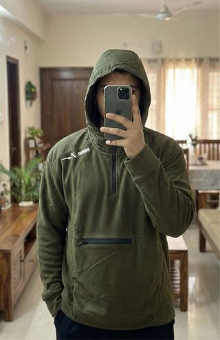 Casaco Polar Puma Tamanho M Verde Oliva