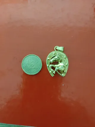Colgante Oro 18k Caballo Herradura