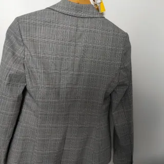 Traje Zara Cuadros Gris