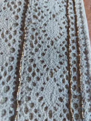 Bolso de mano Vidal & Vidal beige ganchillo