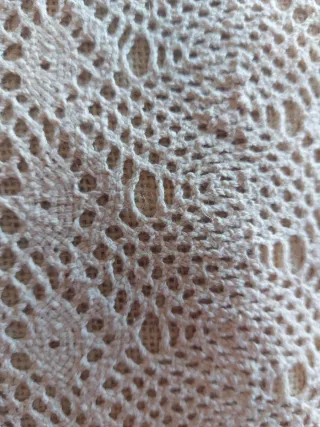 Bolso de mano Vidal & Vidal beige ganchillo