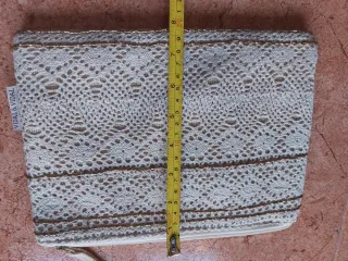 Bolso de mano Vidal & Vidal beige ganchillo