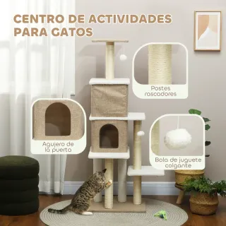 Árbol Rascador Gatos Borreguito 140cm