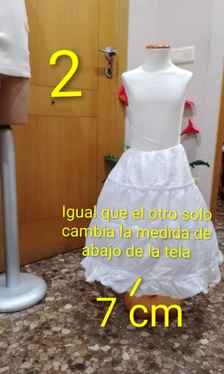 Cancán de niña blanco