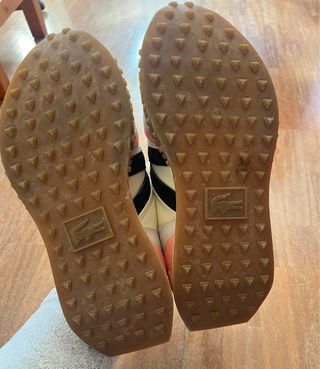 Zapatillas Lacoste Talla 37 Beige y Rosa