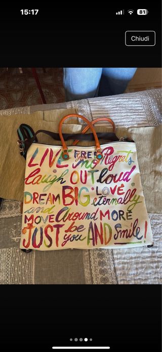 Borsa Gabs Multicolor e Bianca misura 46x38