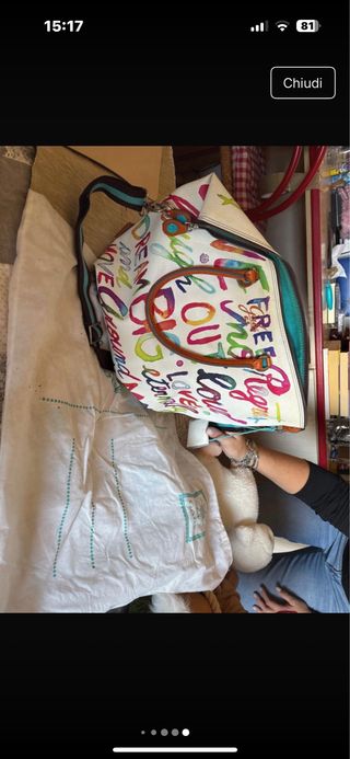 Borsa Gabs Multicolor e Bianca misura 46x38