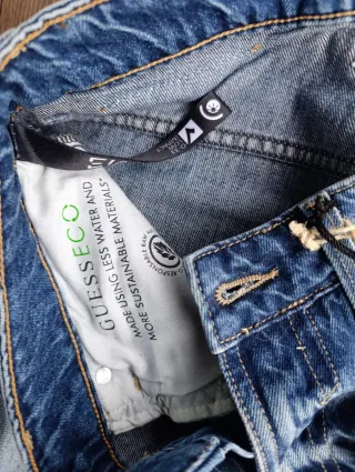 Pantalón corto vaquero Guess azul