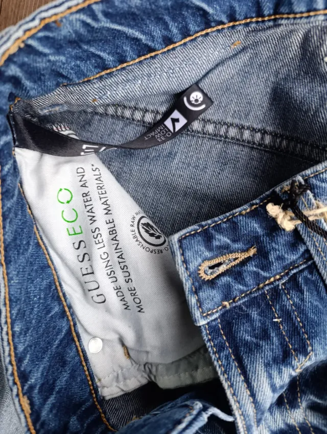 Pantalón corto vaquero Guess azul