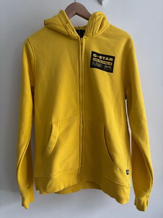 Sudadera G-Star RAW amarilla con cremallera