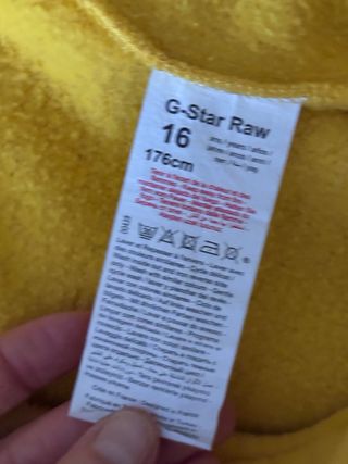 Sudadera G-Star RAW amarilla con cremallera