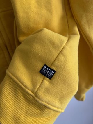 Sudadera G-Star RAW amarilla con cremallera