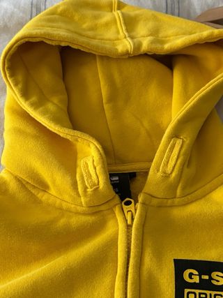 Sudadera G-Star RAW amarilla con cremallera