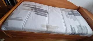 Cama nido con 2 somieres de laminas y colchón