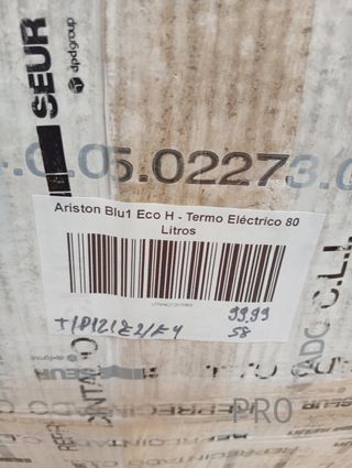 Termo Elettrico 80 Litri - Blu1 Eco H - Ariston