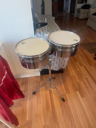 Timbales LP Aspire con soporte y cowbell