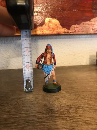 Figura plomo cantinera barril