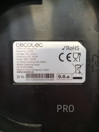 Cafetera de Goteo - Termo Portátil Coffee 66 Drop&Go - Cecotec