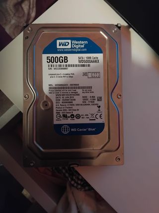 Disco Duro WD 500GB SATA WD5000AAKX